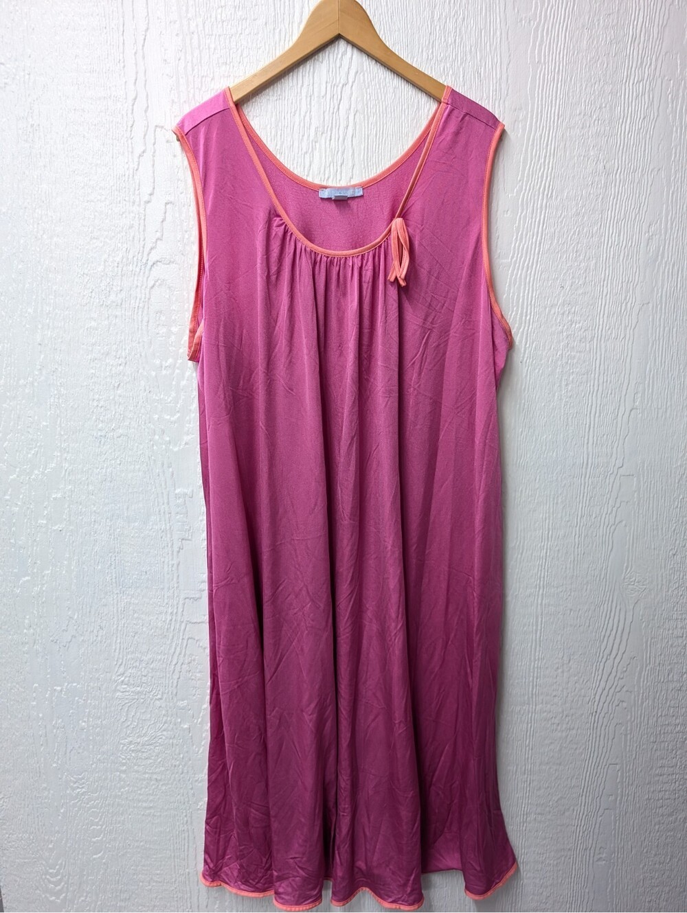 Only Necessities Pink Sleeveless Nightgown Fairy Coquette Cottage Plus Size 3X